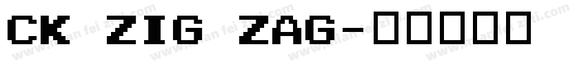 CK Zig Zag字体转换